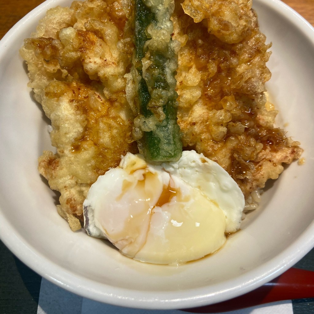 ユーザーが投稿した鶏天丼の写真 - 実際訪問したユーザーが直接撮影して投稿した赤坂ファミリーレストラン和ダイニング四六時中 笠間ポレポレ店の写真