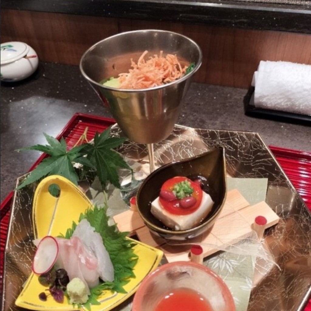 ユーザーが投稿した刺身の写真 - 実際訪問したユーザーが直接撮影して投稿した西新宿懐石料理 / 割烹新宿なだ万賓館の写真