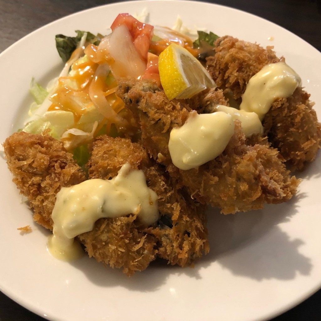 ユーザーが投稿したカキフライの写真 - 実際訪問したユーザーが直接撮影して投稿した西大寺国見町洋食ミュンヘン Restaurantの写真