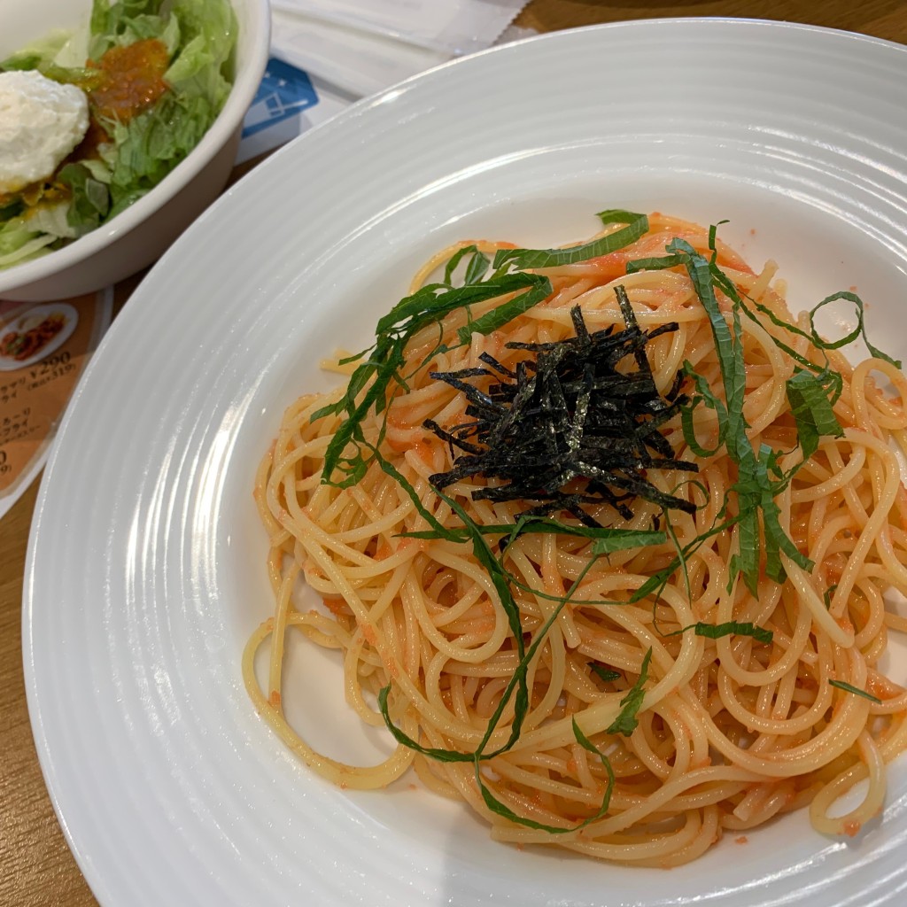 ユーザーが投稿したLunch明太子スパの写真 - 実際訪問したユーザーが直接撮影して投稿した神戸ファミリーレストランココス 鈴鹿中央店の写真