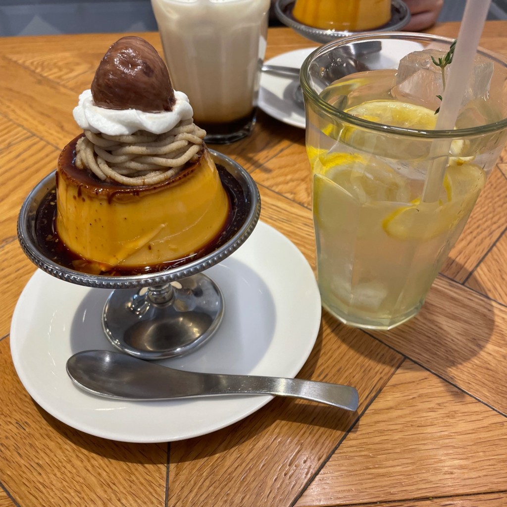 ユーザーが投稿した利平栗プリンの写真 - 実際訪問したユーザーが直接撮影して投稿した浅草カフェfeb`s coffee&sconeの写真