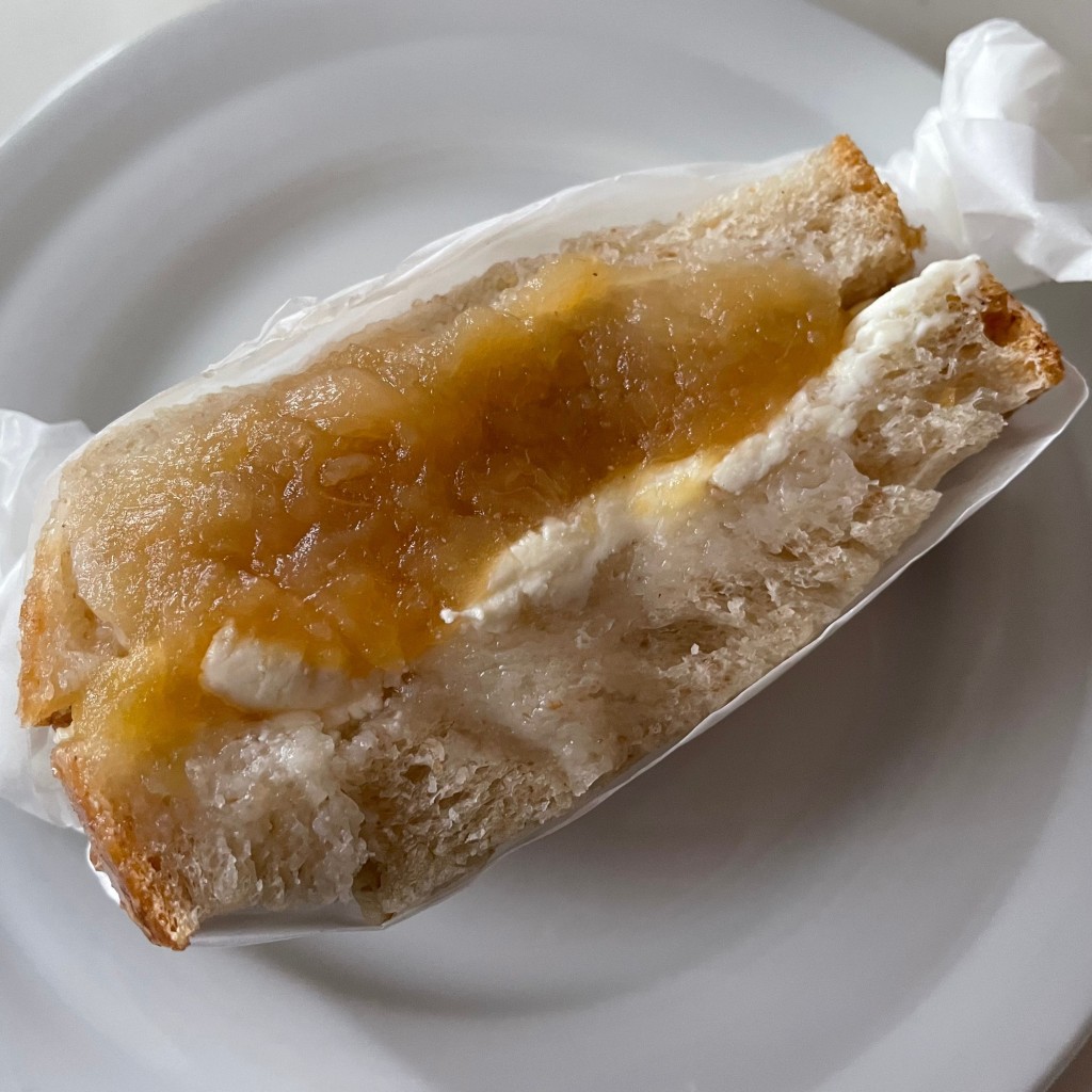 ユーザーが投稿したクリームチーズサンドの写真 - 実際訪問したユーザーが直接撮影して投稿した富ヶ谷ベーカリールヴァン 富ヶ谷店の写真