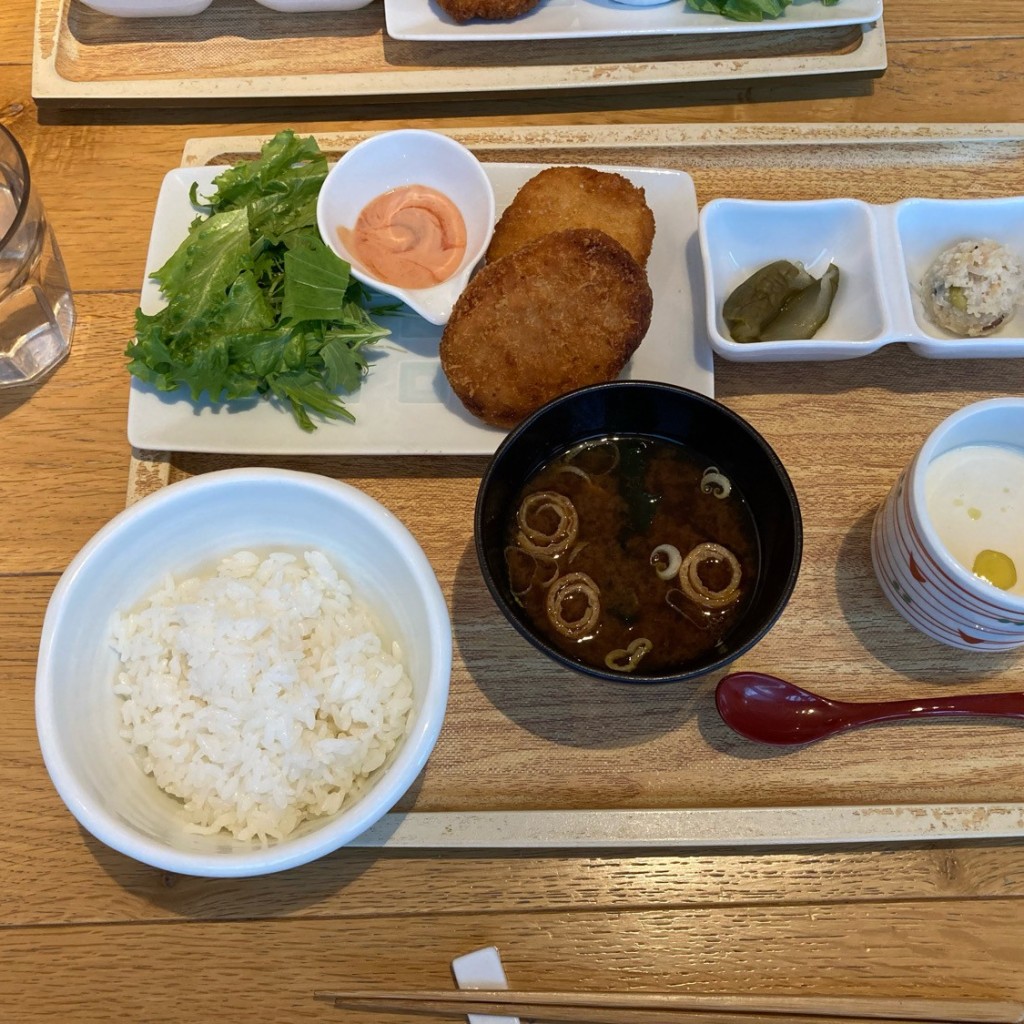 ユーザーが投稿した湯葉コロッケ2種セットの写真 - 実際訪問したユーザーが直接撮影して投稿した岡東町豆腐料理食のつむぎ 枚方T-SITE店の写真