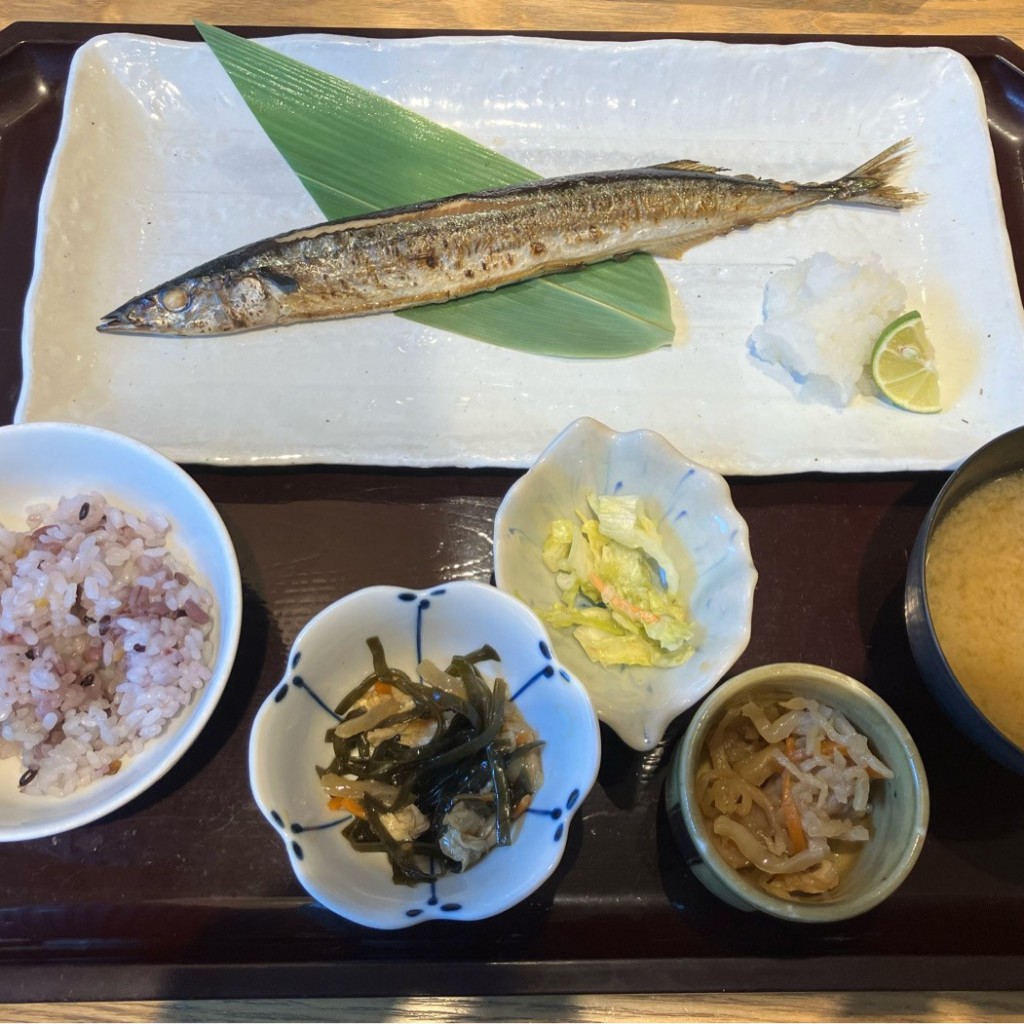 ユーザーが投稿したL秋刀魚定食の写真 - 実際訪問したユーザーが直接撮影して投稿した難波中定食屋寅福 なんばパークス店の写真