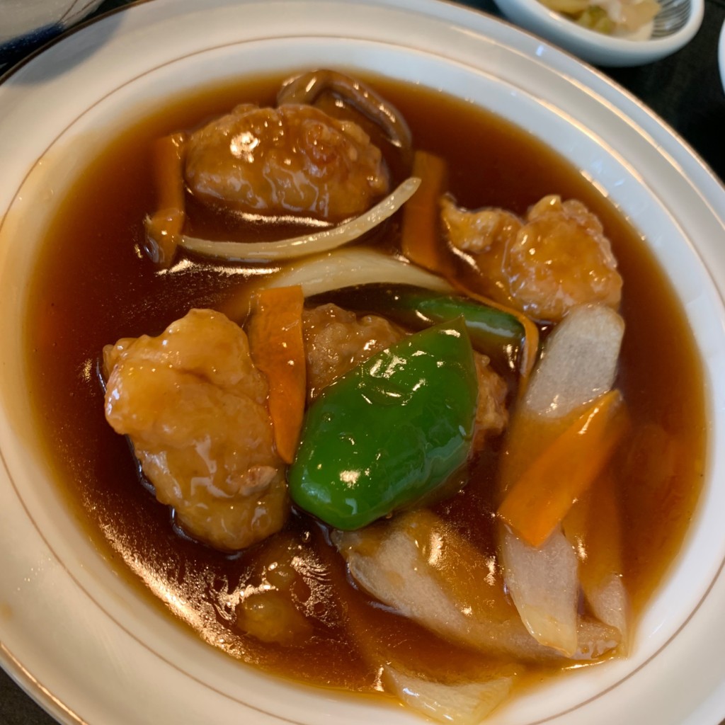 ユーザーが投稿したB酢豚ランチの写真 - 実際訪問したユーザーが直接撮影して投稿した波岡中華料理美幸飯店の写真