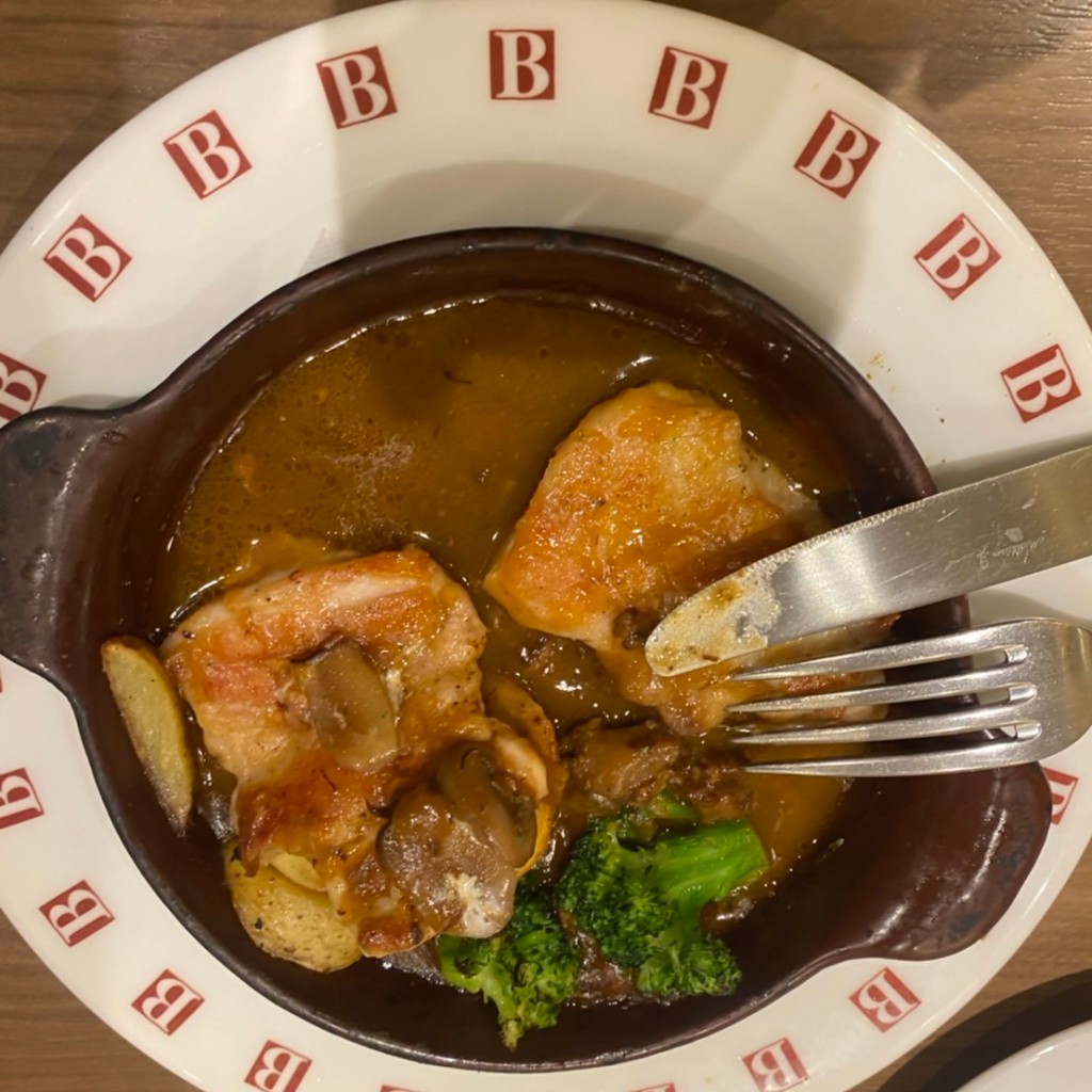 ユーザーが投稿したストロガノフ風グリルチキンの写真 - 実際訪問したユーザーが直接撮影して投稿した南幸洋食バケット 横浜ジョイナス店の写真