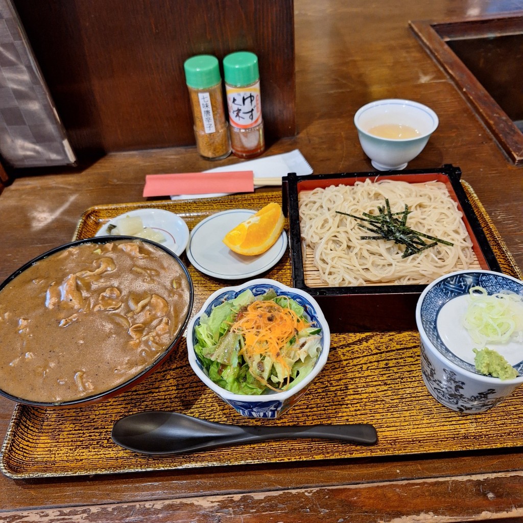 ユーザーが投稿したカレー丼セットの写真 - 実際訪問したユーザーが直接撮影して投稿した下間久里そば越谷砂場の写真