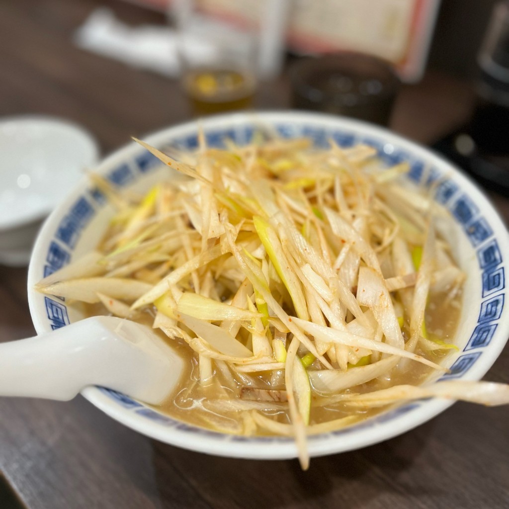 ユーザーが投稿したネギ味噌ラーメンの写真 - 実際訪問したユーザーが直接撮影して投稿した大手中華料理満味楼の写真