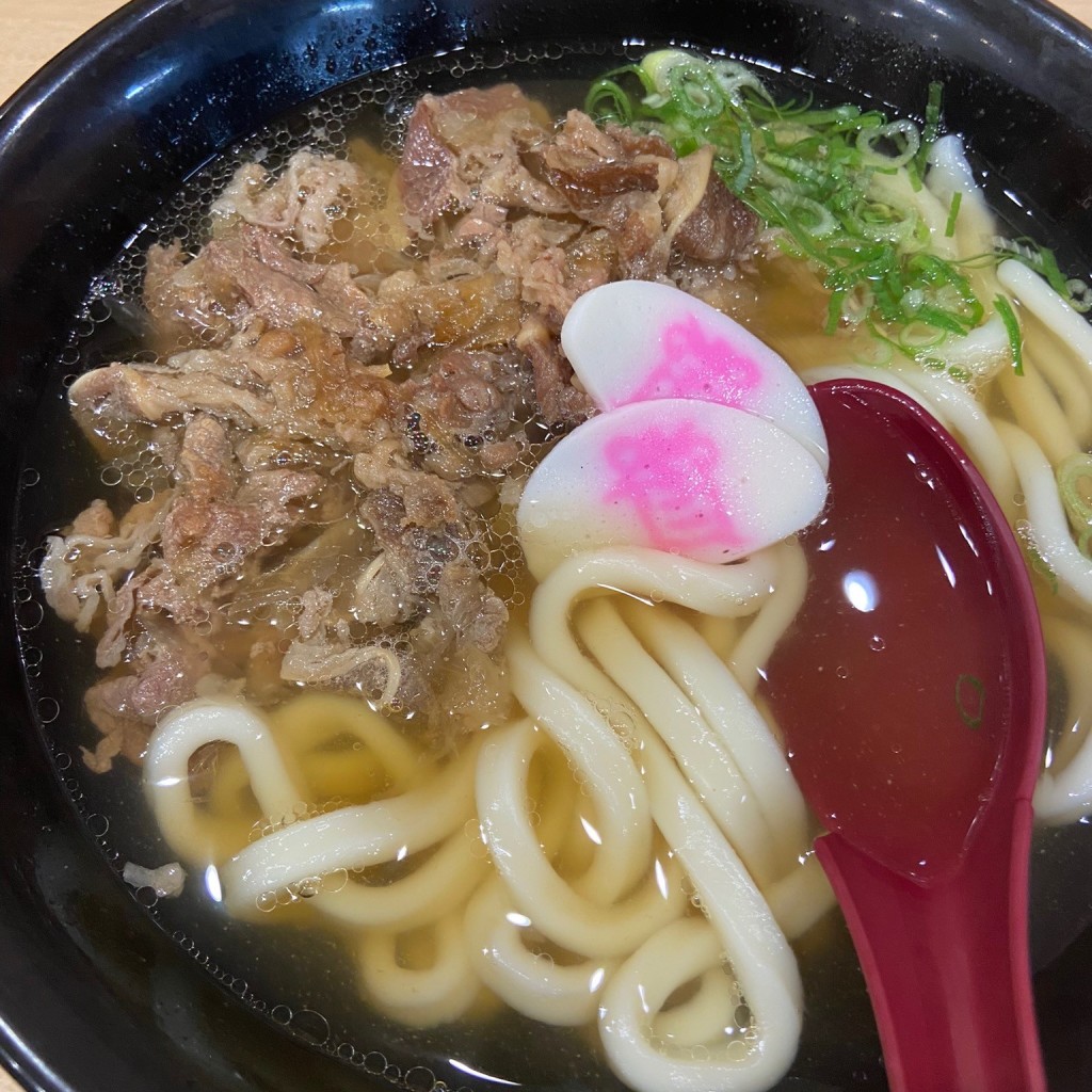 ユーザーが投稿した肉うどんの写真 - 実際訪問したユーザーが直接撮影して投稿した諸岡うどん資さんうどん 諸岡店の写真