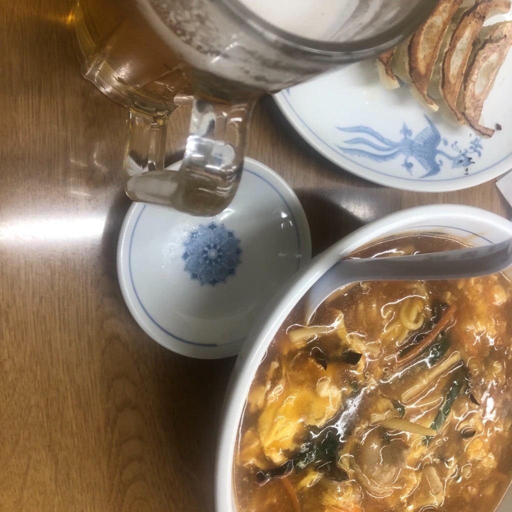 ユーザーが投稿した酸辣湯麺の写真 - 実際訪問したユーザーが直接撮影して投稿した石神井町中華料理福しん 石神井公園店の写真