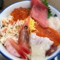 海鮮丼 - 実際訪問したユーザーが直接撮影して投稿した北十一条西定食屋食事処 魚屋の台所の写真のメニュー情報