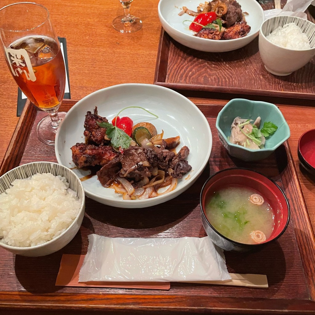 ユーザーが投稿した黒毛和牛鉄板焼き御膳の写真 - 実際訪問したユーザーが直接撮影して投稿した港南和食 / 日本料理美食米門  品川港南 Wine&Grillの写真