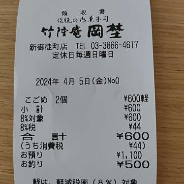 竹隆庵岡埜 新御徒町店のundefinedに実際訪問訪問したユーザーunknownさんが新しく投稿した新着口コミの写真