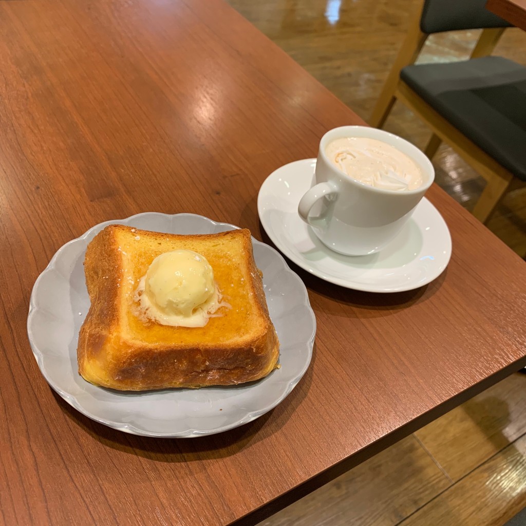 ユーザーが投稿したフレンチトーストの写真 - 実際訪問したユーザーが直接撮影して投稿した永代町カフェプロムナードカフェ 阪急茨木店の写真