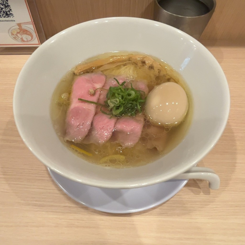 ユーザーが投稿した味玉焼豚塩蕎麦の写真 - 実際訪問したユーザーが直接撮影して投稿した高円寺北ラーメン専門店中華蕎麦 一心の写真