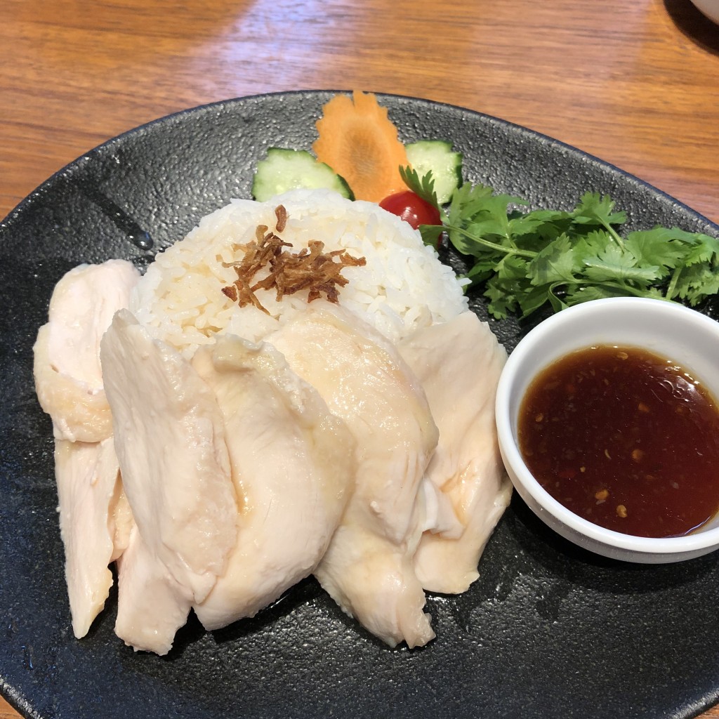 ユーザーが投稿した海南チキンライスの写真 - 実際訪問したユーザーが直接撮影して投稿した渋谷韓国料理韓国ごはん・酒家 ダイダイ 渋谷ストリーム店の写真