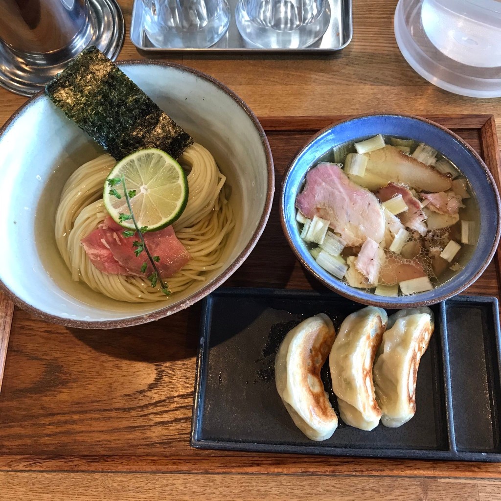 ユーザーが投稿した昆布水つけ麺 醤油の写真 - 実際訪問したユーザーが直接撮影して投稿した横倉ラーメン専門店ヨコクラストアハウスの写真