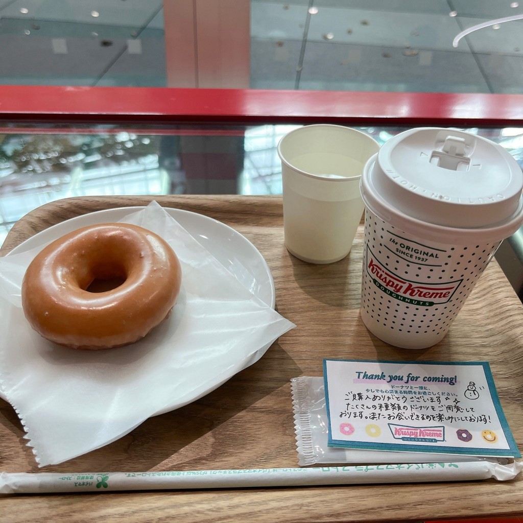 ユーザーが投稿したセット販売の写真 - 実際訪問したユーザーが直接撮影して投稿した丸の内ドーナツクリスピー・クリーム・ドーナツ  東京国際フォーラム店の写真