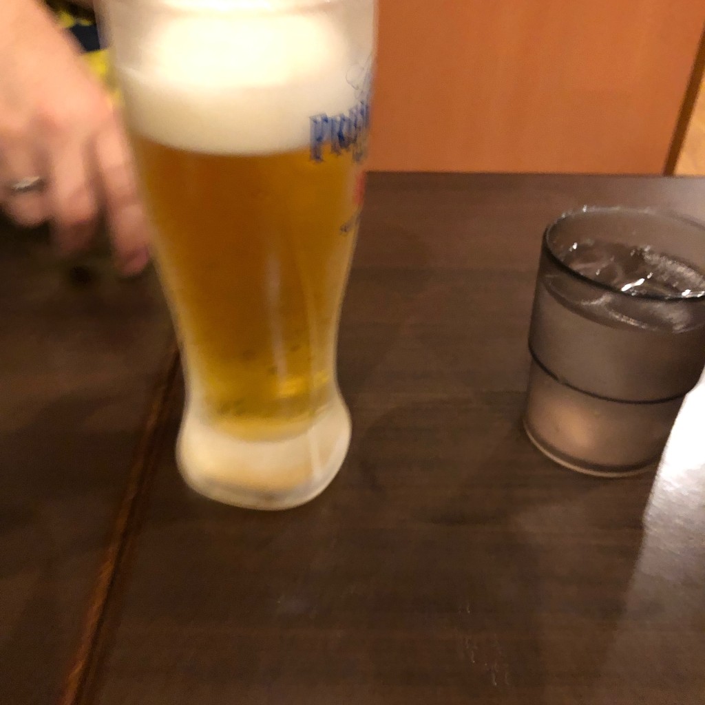 ユーザーが投稿した生ビールの写真 - 実際訪問したユーザーが直接撮影して投稿した中町餃子青山餃子房 本厚木店の写真