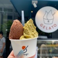 実際訪問したユーザーが直接撮影して投稿した中之島アイスクリームsolege GELATERIA  中之島美術館店の写真