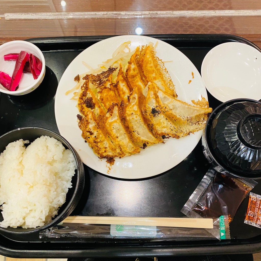 ユーザーが投稿した焼焼定食の写真 - 実際訪問したユーザーが直接撮影して投稿した大平餃子石松餃子 NEOPASA浜松 (上り線)の写真