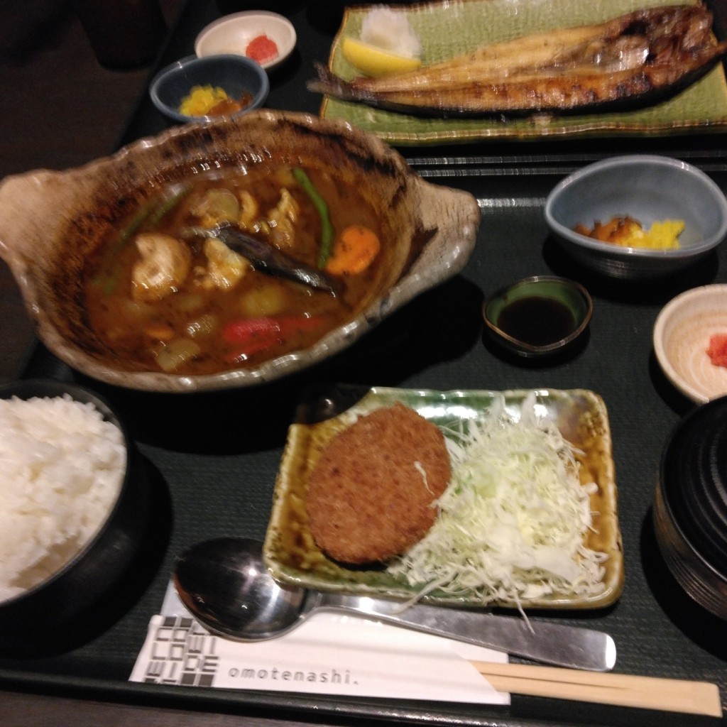 ユーザーが投稿したLunch Aスープカレーの写真 - 実際訪問したユーザーが直接撮影して投稿した大崎居酒屋北海道 ゲートシティ大崎店の写真