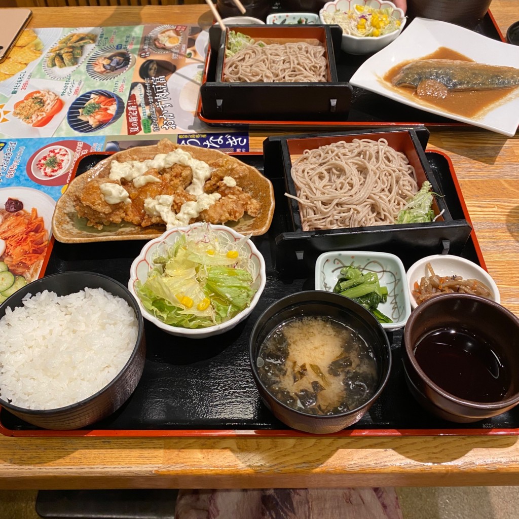 ユーザーが投稿したチキ南彩り膳の写真 - 実際訪問したユーザーが直接撮影して投稿した芝和食 / 日本料理和食れすとらん 天狗 蕨店の写真