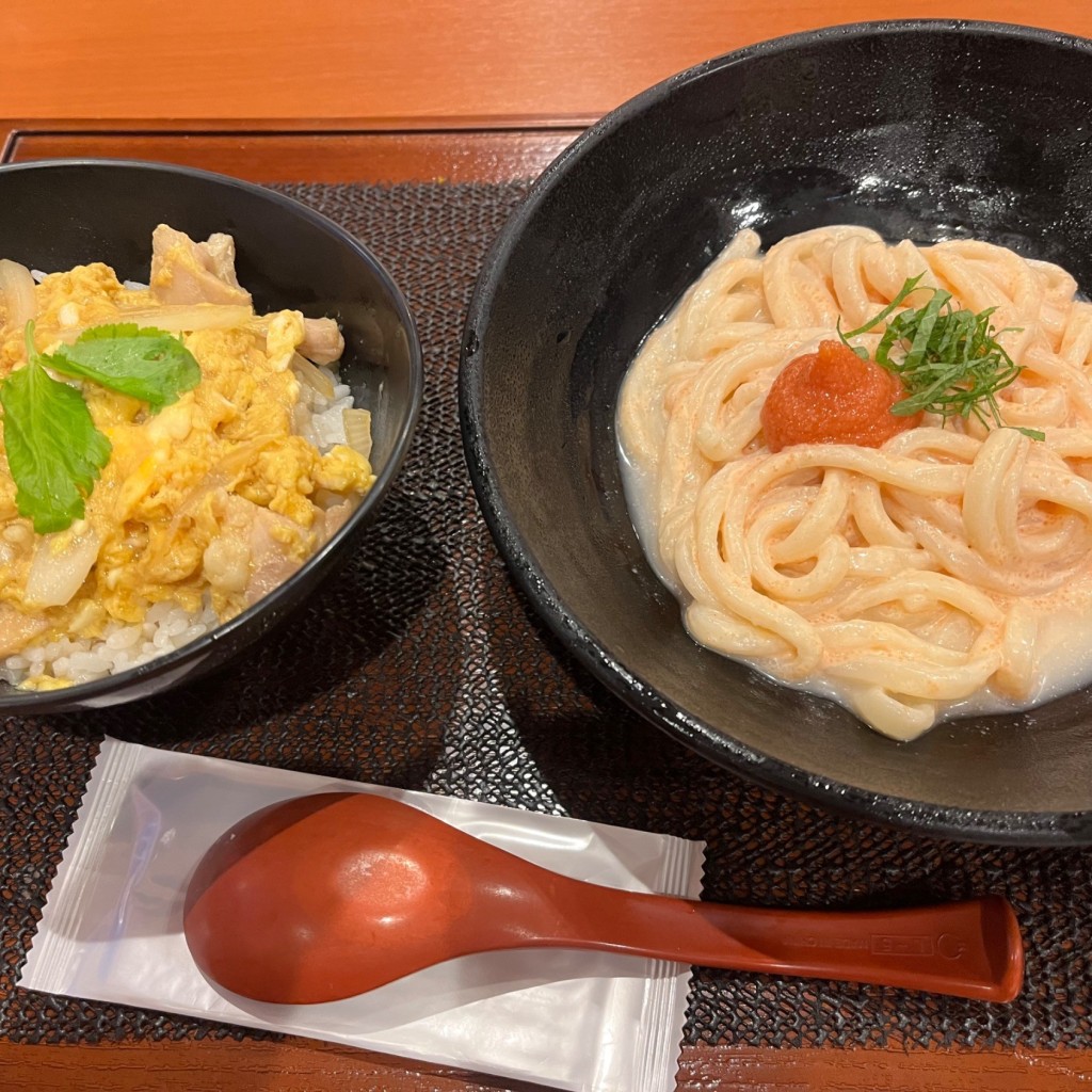 ユーザーが投稿したセットミニ親子丼の写真 - 実際訪問したユーザーが直接撮影して投稿した富士見町カフェシーズカフェ ビヨンドの写真