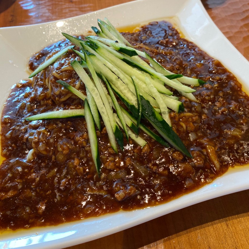 ユーザーが投稿した青椒牛肉絲(定食)の写真 - 実際訪問したユーザーが直接撮影して投稿した大手町中華料理華味の写真