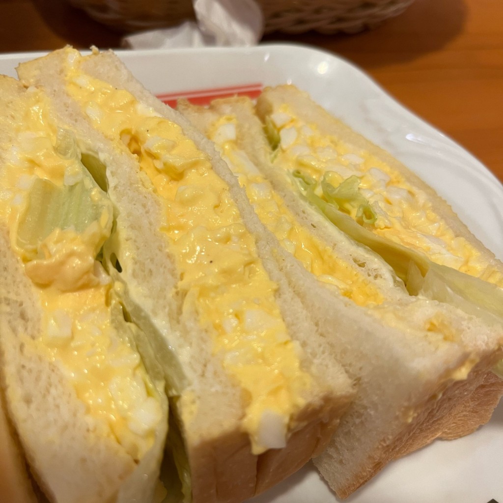 ユーザーが投稿したエッグサンドの写真 - 実際訪問したユーザーが直接撮影して投稿した下須頃喫茶店コメダ珈琲店 三条店の写真