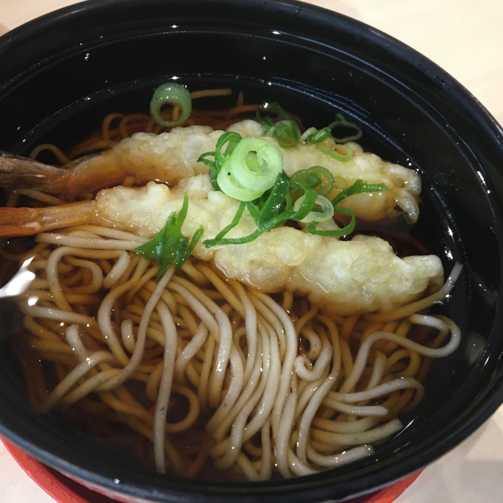 ユーザーが投稿した天ぷらそばの写真 - 実際訪問したユーザーが直接撮影して投稿した本庄回転寿司はま寿司 本庄店の写真