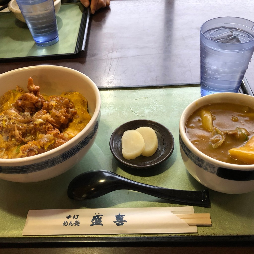 ユーザーが投稿した親子丼 ミニ麺セットの写真 - 実際訪問したユーザーが直接撮影して投稿した木曽川町黒田うどん盛喜の写真