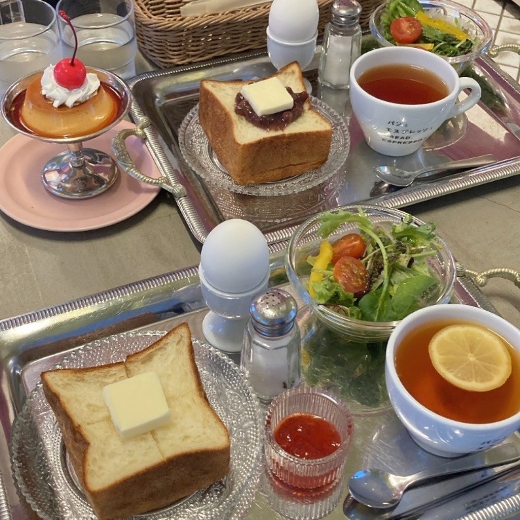 ユーザーが投稿したあんバタートーストの写真 - 実際訪問したユーザーが直接撮影して投稿した神宮前喫茶店旬 ゙喫茶パンエスの写真