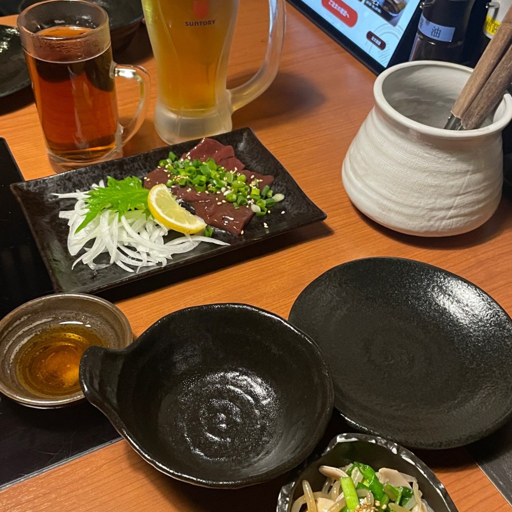 ユーザーが投稿したお通しの写真 - 実際訪問したユーザーが直接撮影して投稿した平田町鍋もつ鍋やまもとの写真