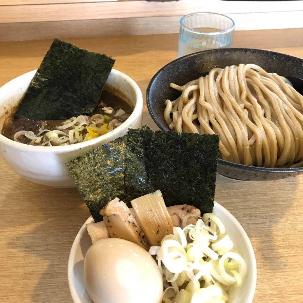 ユーザーが投稿したつけ麺(並) 全部のせの写真 - 実際訪問したユーザーが直接撮影して投稿した観音堂ラーメン専門店麺屋 たけ井 本店の写真