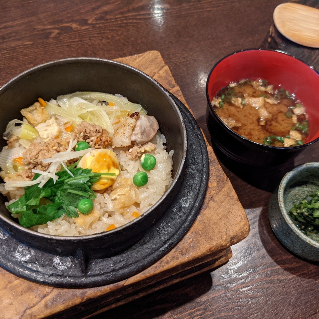 ユーザーが投稿した1120円ランチセットの写真 - 実際訪問したユーザーが直接撮影して投稿した西つつじケ丘和食 / 日本料理釜めし菜時記 菜つ屋の写真