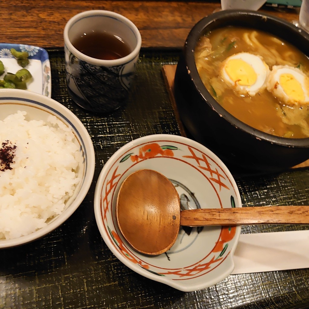 ユーザーが投稿したカレー定食の写真 - 実際訪問したユーザーが直接撮影して投稿した志筑うどん麺乃匠 いづも庵の写真