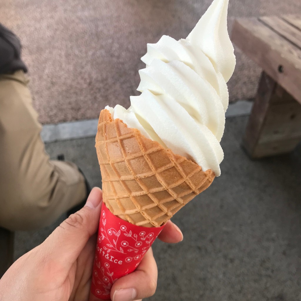 ユーザーが投稿したソフトクリームの写真 - 実際訪問したユーザーが直接撮影して投稿した芦ケ久保カフェ水辺のカフェの写真
