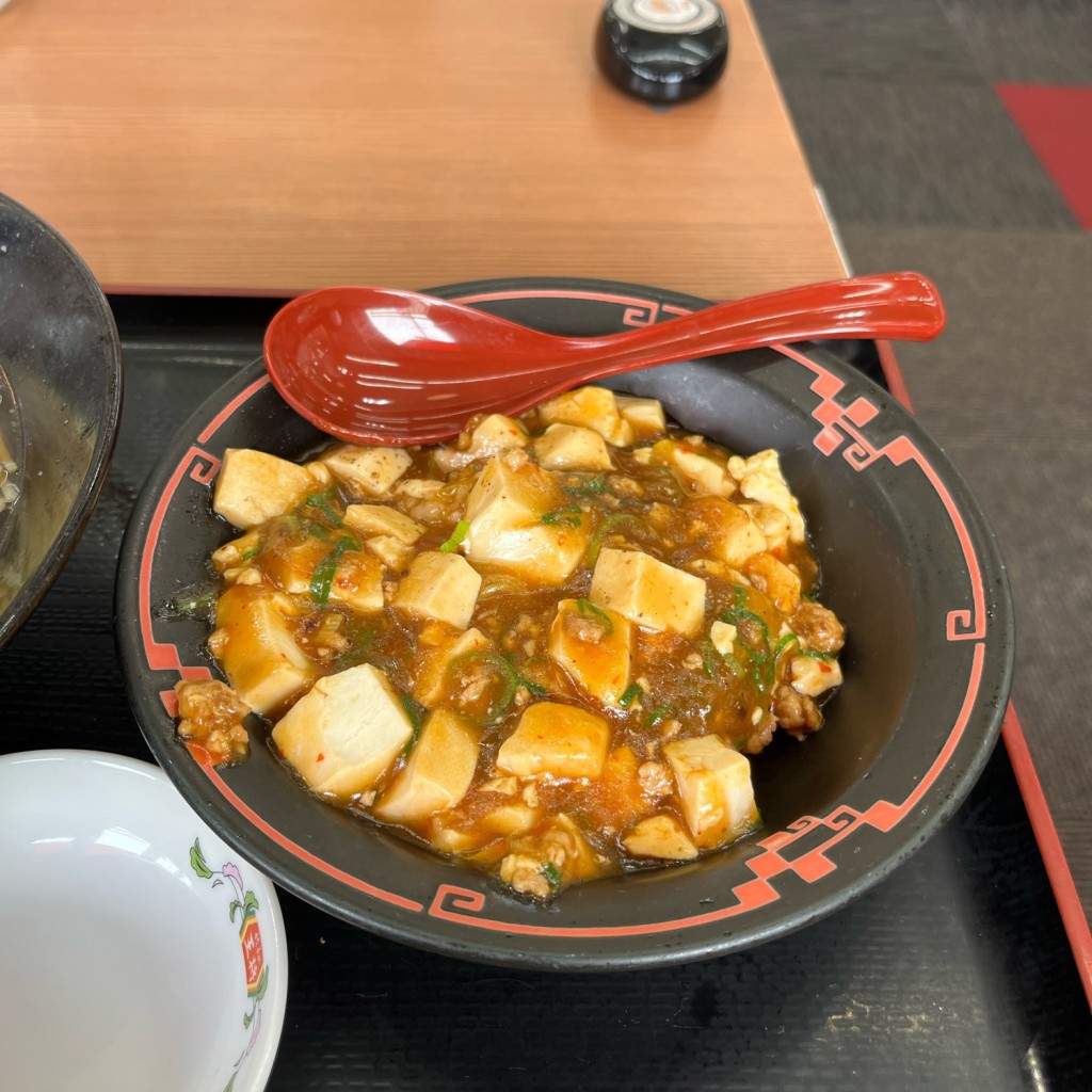 ユーザーが投稿した麻婆飯ランチの写真 - 実際訪問したユーザーが直接撮影して投稿した東島町餃子餃子の王将 一宮バイパス店の写真