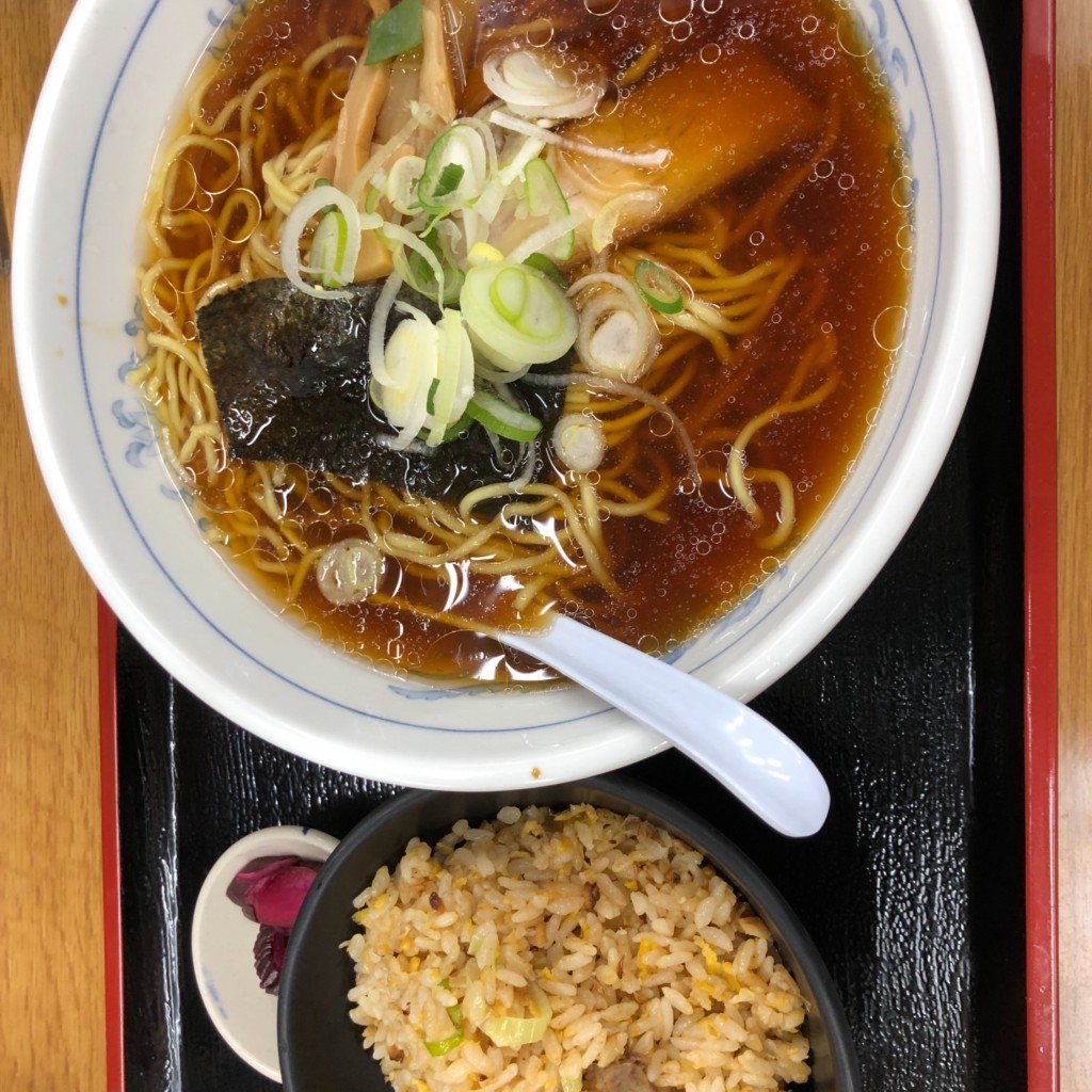 ユーザーが投稿したてもみラーメンBセットの写真 - 実際訪問したユーザーが直接撮影して投稿した大山町中華料理福しん 大山駅前店の写真