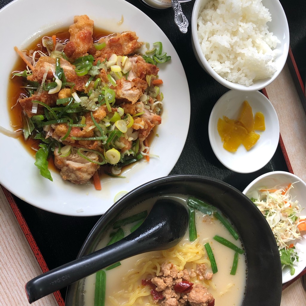ユーザーが投稿した油淋鶏ランチの写真 - 実際訪問したユーザーが直接撮影して投稿した相川台湾料理美味館 天白店の写真