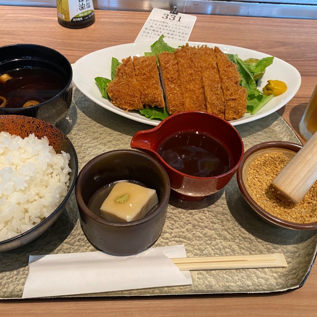 ユーザーが投稿したLunchロースかつの写真 - 実際訪問したユーザーが直接撮影して投稿した虎ノ門居酒屋和食バル音音 虎ノ門ヒルズ店の写真