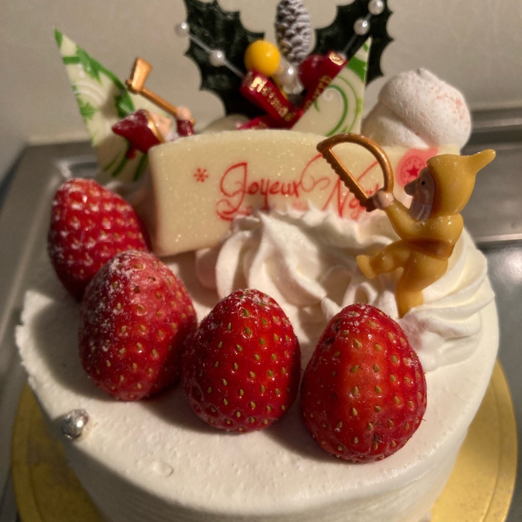 ユーザーが投稿したクリスマスケーキの写真 - 実際訪問したユーザーが直接撮影して投稿した仲池上ケーキメゾン・ド・プティ・フール 本店の写真