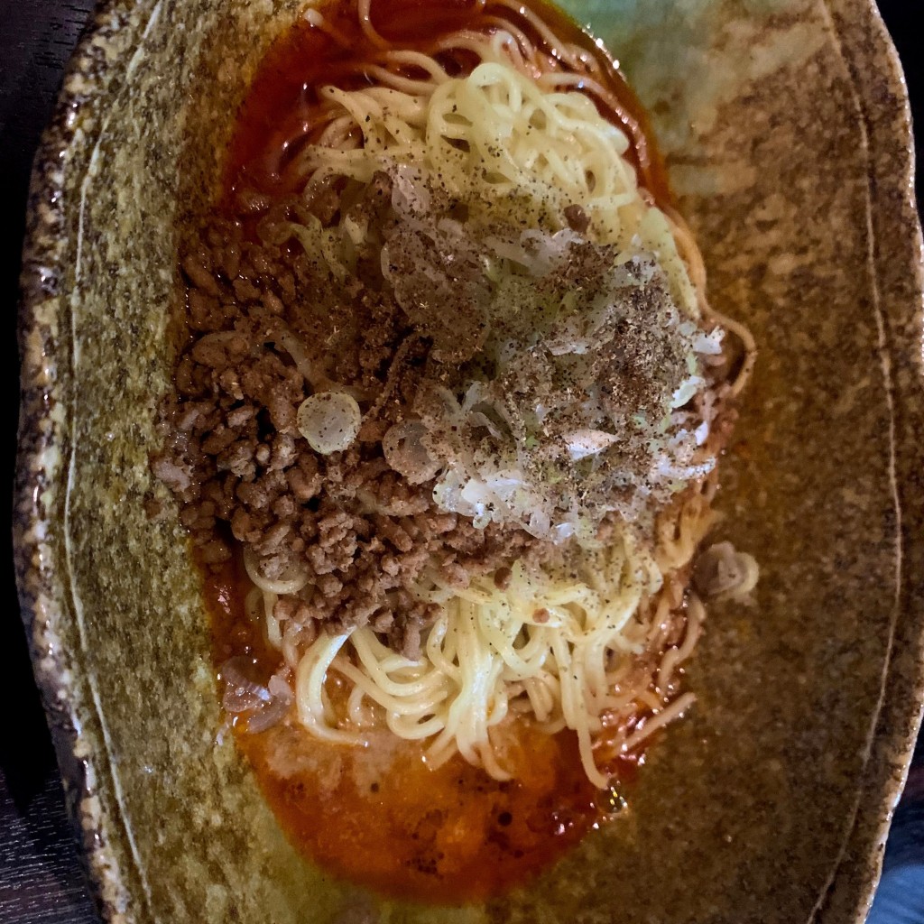 ユーザーが投稿した坦々麺の写真 - 実際訪問したユーザーが直接撮影して投稿した八丁堀ラーメン / つけ麺中華そば くにまつの写真
