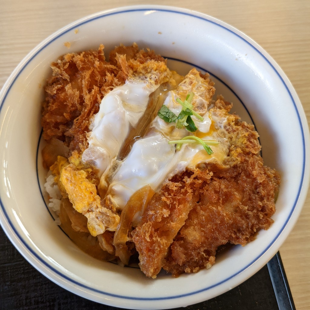 ユーザーが投稿したカツ丼(梅)の写真 - 実際訪問したユーザーが直接撮影して投稿した祇園とんかつかつや 広島祇園店の写真