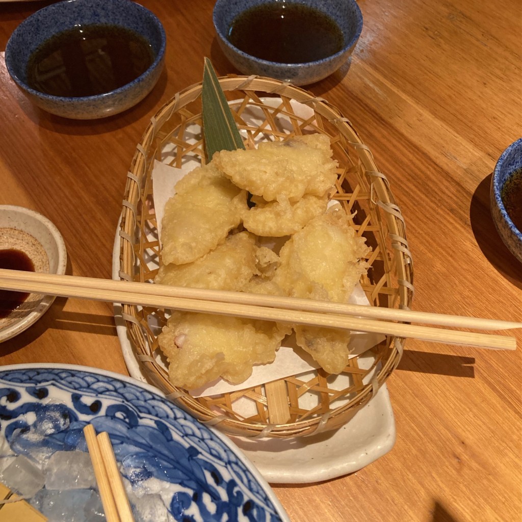 ユーザーが投稿したタコの天ぷらの写真 - 実際訪問したユーザーが直接撮影して投稿したファミリーレストランがんこ 京都駅ビル店の写真