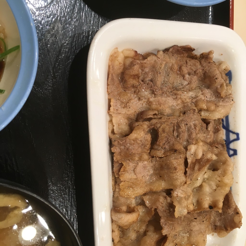 ユーザーが投稿した牛焼肉定食(lunch)の写真 - 実際訪問したユーザーが直接撮影して投稿した錦町牛丼松屋 安城錦町店の写真