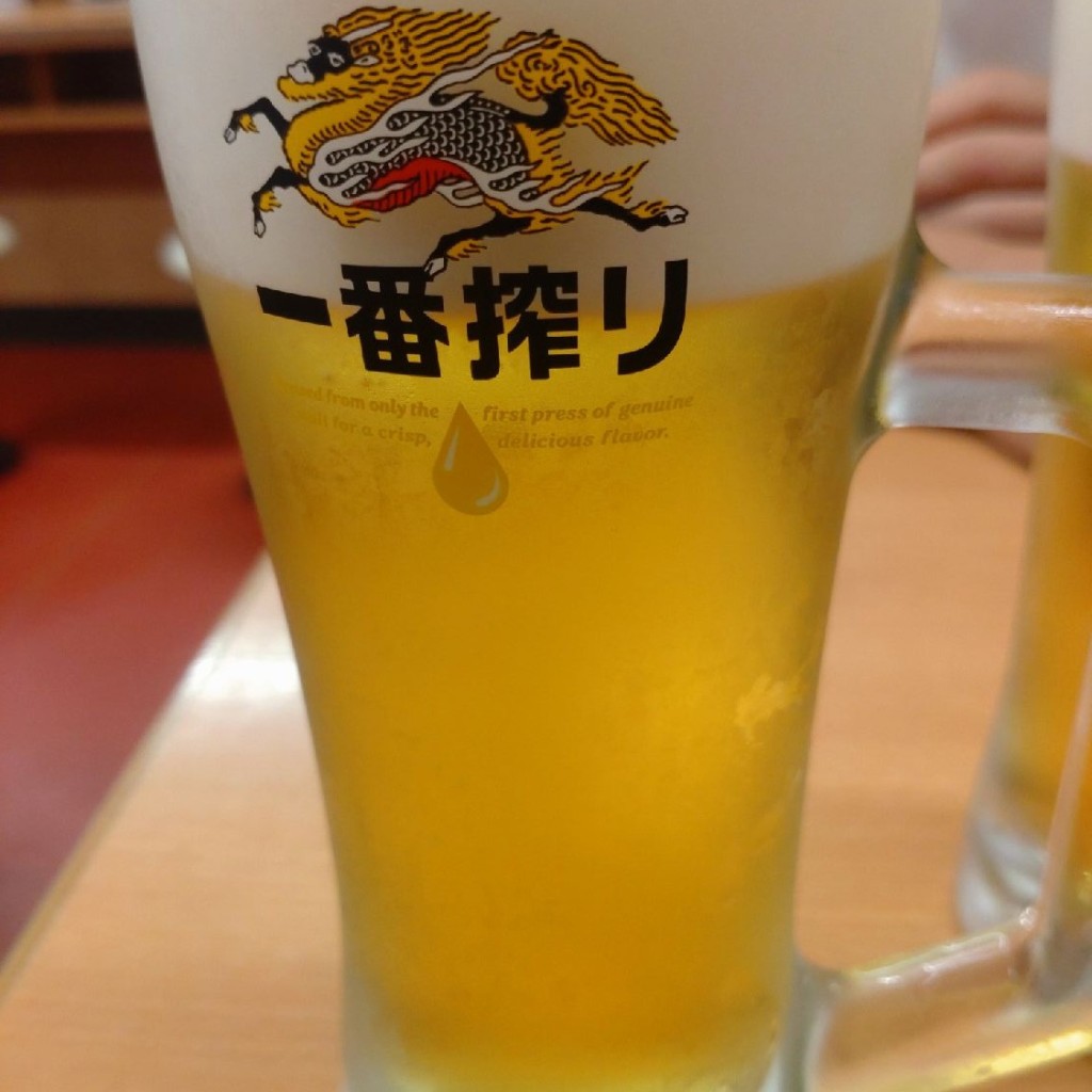 ユーザーが投稿した生ビール340円の写真 - 実際訪問したユーザーが直接撮影して投稿した東池袋中華料理日高屋 池袋東口店の写真