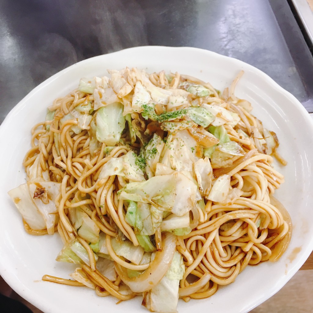 ユーザーが投稿した焼きそば(野菜)の写真 - 実際訪問したユーザーが直接撮影して投稿した旭町お好み焼き高専ダゴ 旭町店の写真