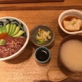 N マグロとアボカド丼 - 実際訪問したユーザーが直接撮影して投稿した恵比寿南和食 / 日本料理小割烹おはし 恵比寿の写真のメニュー情報